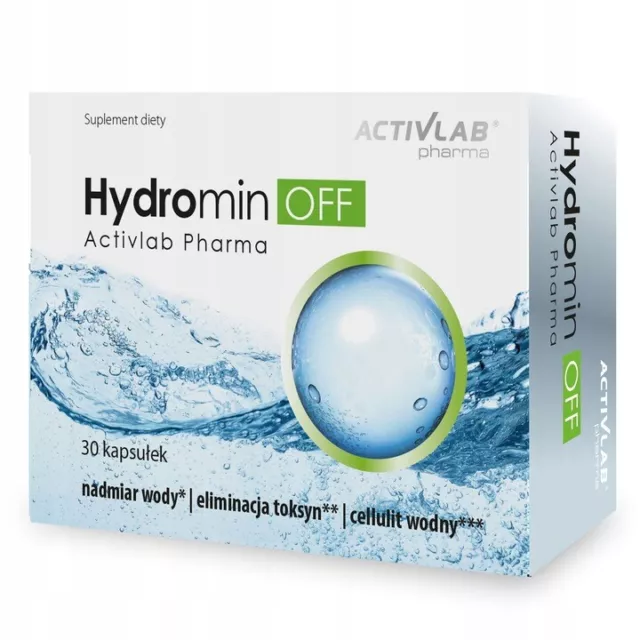 Activlab Hydromin OFF 30/60/90 Kapseln Körperentwässerung Detox Gewichtsverlust