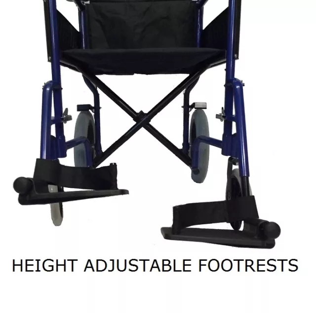 Lightweight heavy duty folding travel Wheelchair in a bag with brakes ECTR04HD 3