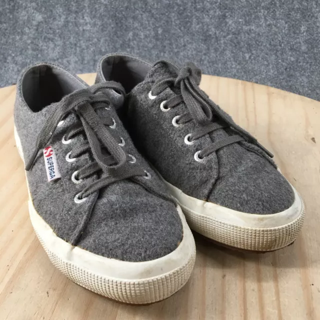 Superga Shoes Womens 7.5 Low Top Sneakers Gray Canvas S00AID0 Round Toe Lace Up 3