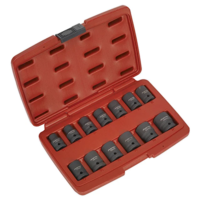Sealey Set prese per impatto metriche 13 pz unità 1/2"Sq unità totale AK5613TD