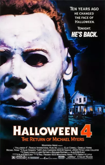 Halloween 4: The Return of Michael Myers Movie Poster | 1988 | 11x17 | NEW | USA