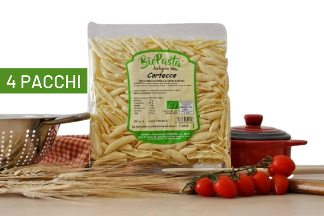 Cortecce fresche bio pasta artigianale tipica lucana Multipack da 4 pacchi