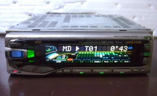 Alpine デッキ cda-5755S mda-7755js スペアナ dsp（Kicker KQ5 5-band 