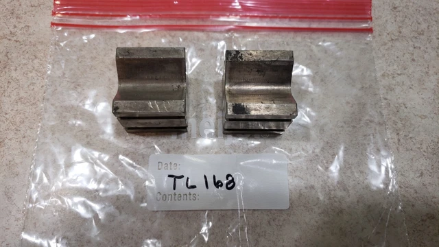 2- Ls Starrett V-Blocks #271, 1 1/4" Block Size No Clamp (Tl168)