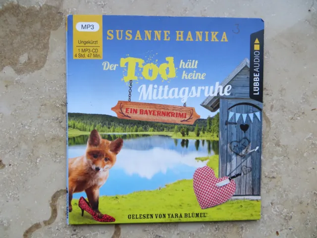 Der Tod hält keine Mittagsruhe CD  Bayernkrimi von Susanne Hanika