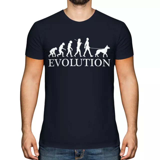 Belgian Malinois Evolution Of Man Mens T-Shirt Tee Top Dog Gift Walker Walking