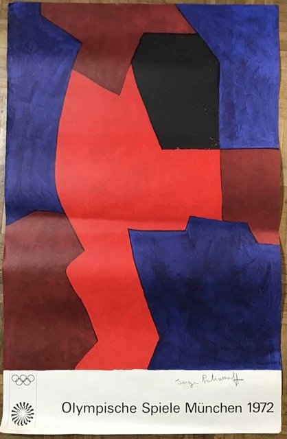Affiche Originale Jeux Olympiques Munich 1972 'Jazz Now' - Format A0 - Années 70 - Allemagne