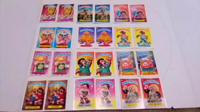 1986 garbage pail kids cards lot Pairs 46 Cards