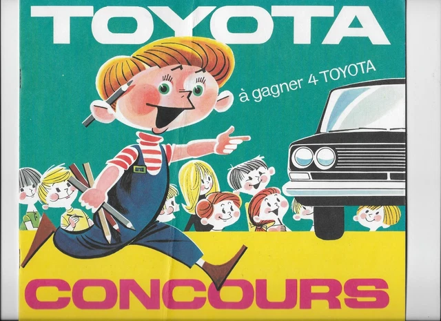 1968 TOYOTA COLOURING competition brochure: Toyota Crown, Corona & Corolla EUR 35,04 - PicClick FR