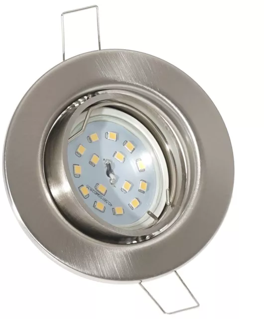3er Set LED Einbaustrahler Einbau-Leuchten Lampe flach Wohnzimmer Küche 5W 230V