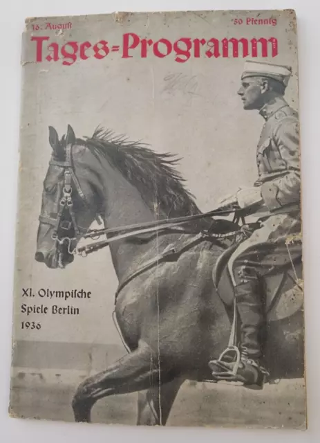 Orig.PRG  Olympic Games BERLIN 1936 / Equestrian + CLOSING CEREMONY  !!  RARITY