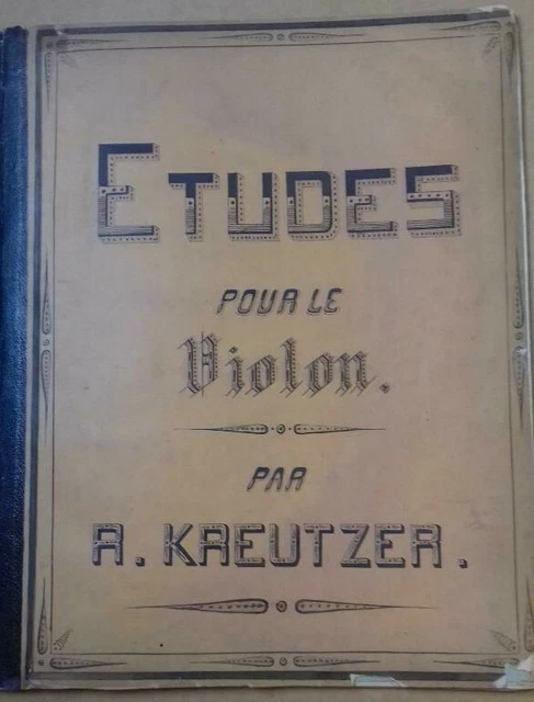 Livre Partition : 40 Etudes pour le Violon. Rodolphe Kreutzer. Ed. Margueritat