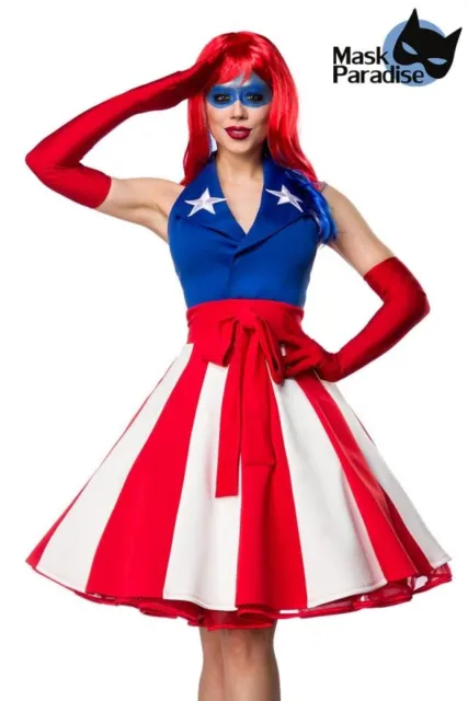 Set costumi Miss America carnevale costume donna costume completo taglia S