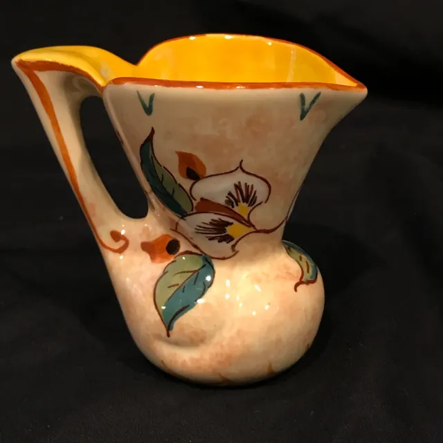 Antique Zenith Gouda Art Pottery Pitcher Vase Signed