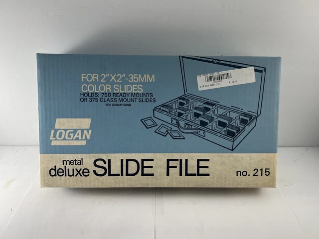 Caja de diapositivas Logan Metal Deluxe No 215 ~ NUEVO (B)