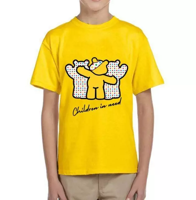 New Kids Boys Girls CHILDREN IN NEED 2022 T-Shirt Spotty Charity School Tee Top