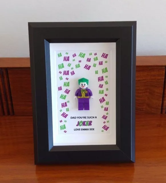 Personalised Joker Dad Gift Frame,Christmas, Birthday AFOL 🎁