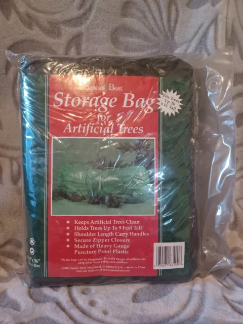 Santa’s Best Artificial Christmas Tree Storage Bag Fits Trees Up To 9’ Feet Tall