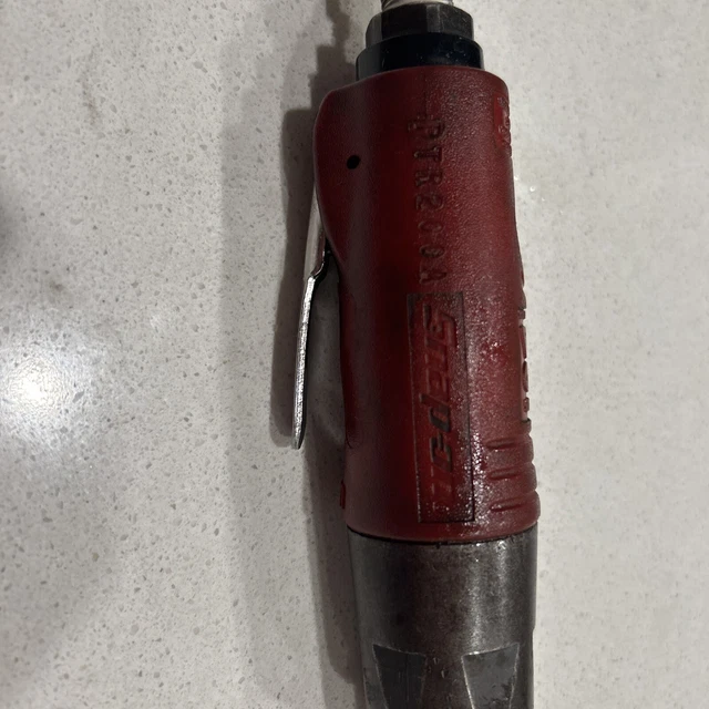 SNAP ON PTR200A 1/4" Drive Air Ratchet Wrench Nice Works Great 2