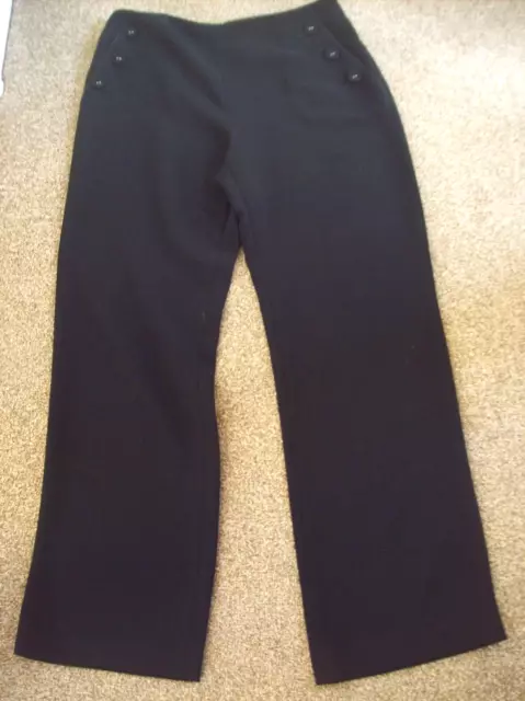 PORTAFOGLIO PANTALONI NERI M&S taglia 10