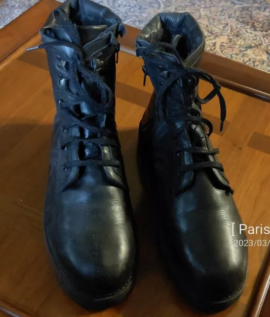 Bottines Noires Canadiennnes Homme Fourrees Taille 47