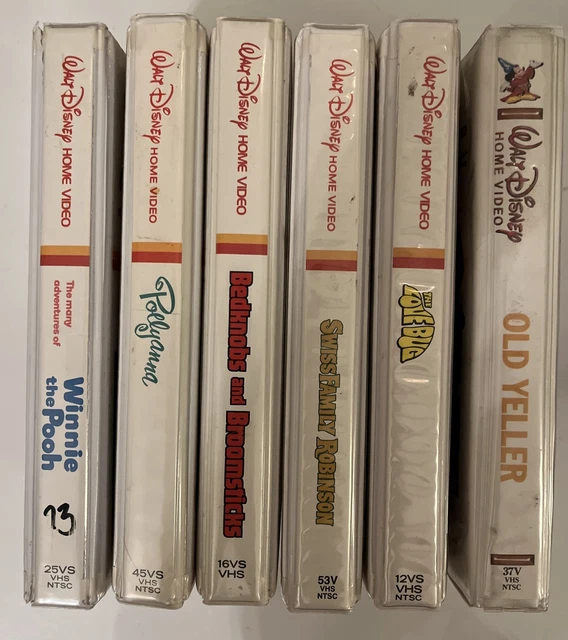 VHS WALT DISNEY Home Video Lot Swiss Family Robinson The Many ...
