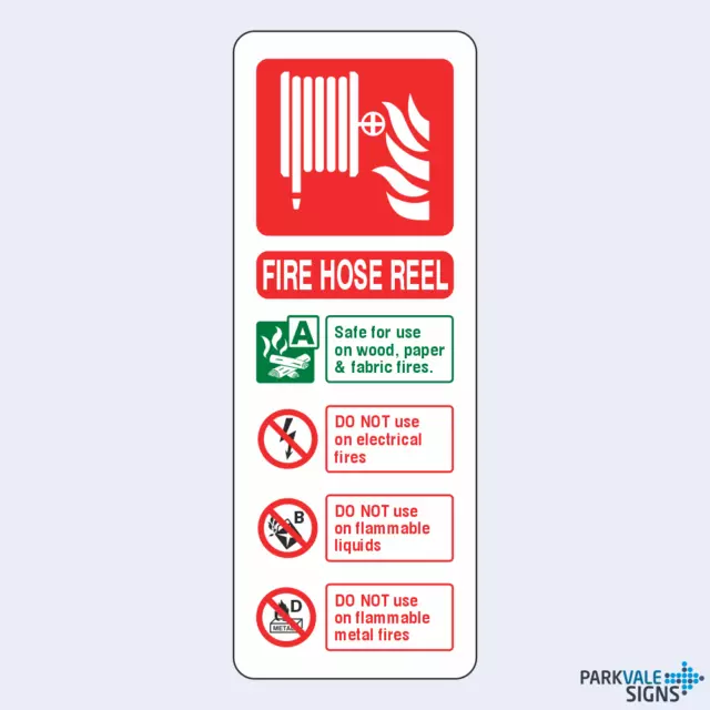 Fire Hose Reel Fire Extinguisher ID Sign