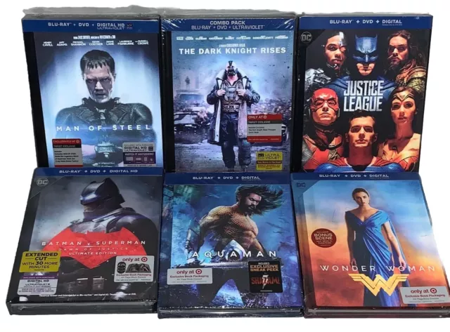 DC Comics Digibooks Superman Batman Aquaman Wonder Woman Target Exclusive NEW