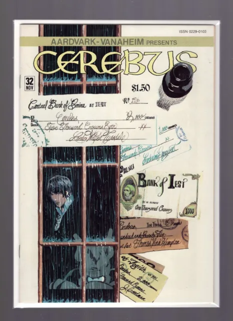 Cerebus the Aardvark #32 VF- Autographed by Dave Sim (1st Page)