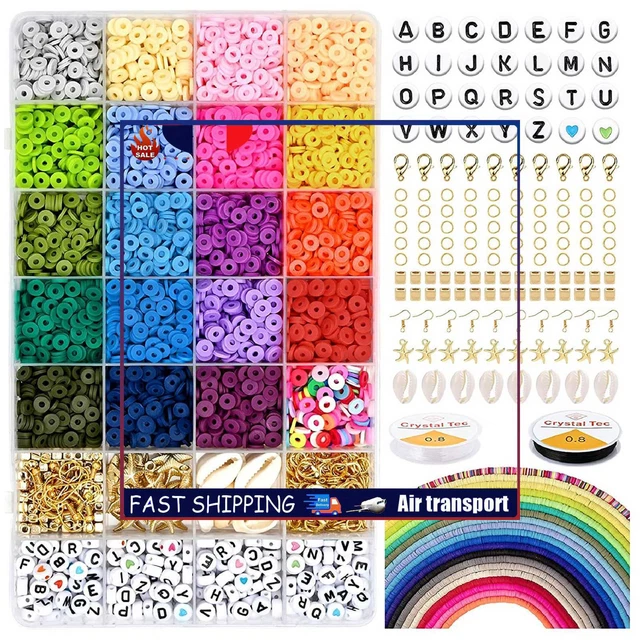 Bracelet Making Beads Kit DIY Jewelry Making Kit for Bracelet Necklace Earrings