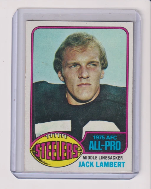 1976 TOPPS 220 Jack Lambert Rc En État Exmt Steelers Pittsburgh EUR