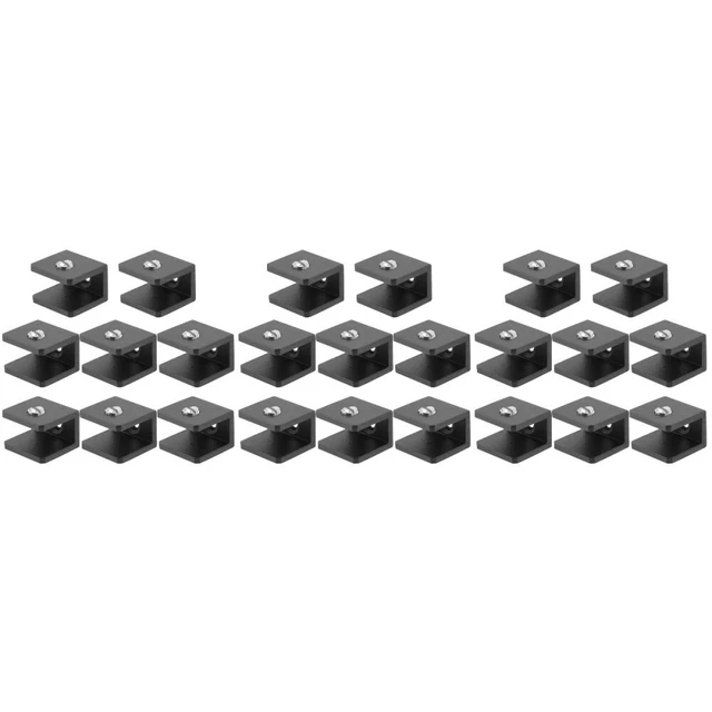 24 Pcs Glas Regal Clamp Clip Schwimmende Regal Halterung Glas Regal Pegs