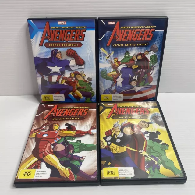 Marvel Avengers Earths Mightiest Heroes (4 DVD Set) Region 4 - VGC