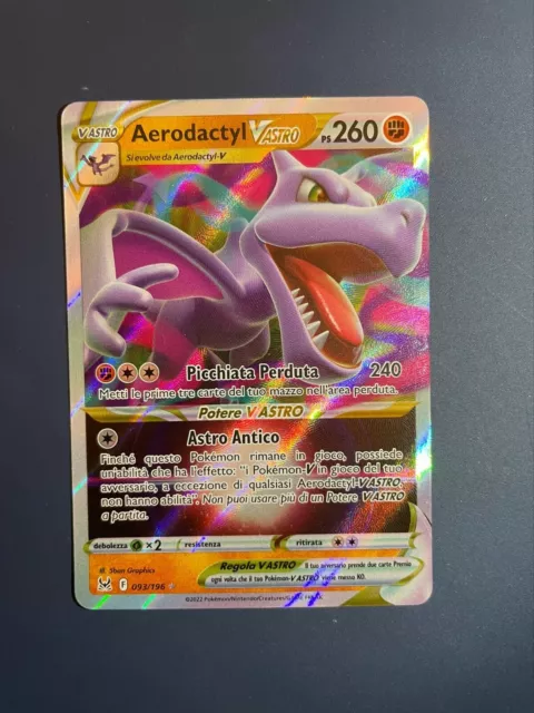 199-196 Aerodactyl V Astro Rara Segreta (IT) - MINT