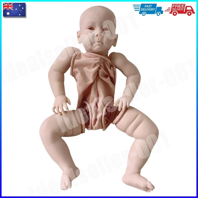 13.5 in Full Body Platinum Silicone Baby Reborn Doll Realistic Alien  Newborn Boy