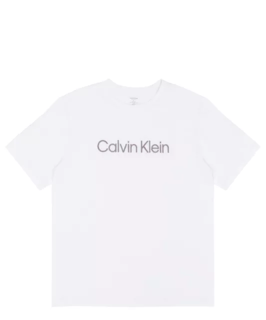 Calvin Klein t-shirt homme 000NM2501EO76 col rond manches courtes White Bianco