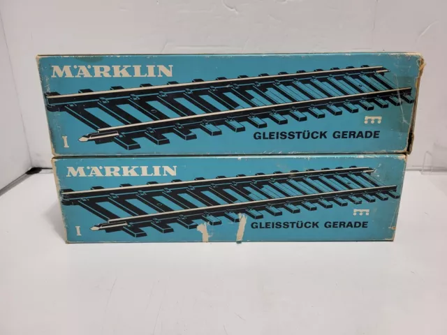 Marklin Guage 1 #5903 300mm Straight Sectional Track 10 Pieces NIB Lot Of 2