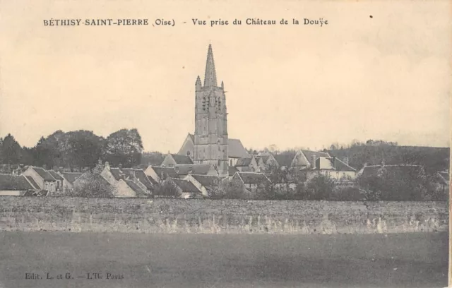 Cpa 60 Bethisy St Stone / View Taken From The Chateau De La Douye