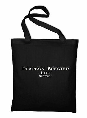 Pearson Specter Litt Borsa di Juta Suits Ventilatore Logo Sacchetto Stoffa Juta
