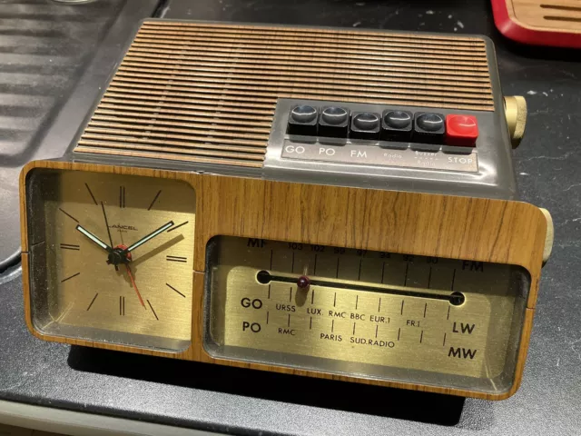 Radio Reveil Lancel, vintage 70s