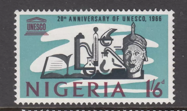 Nigeria - 1s6d 20th Anniversary of UNESCO (MNH) 1966 (CV $5)