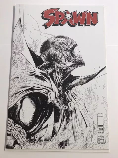 Spawn #288 NM Todd McFarlane Mattina B&W Sketch Variant Image 2018