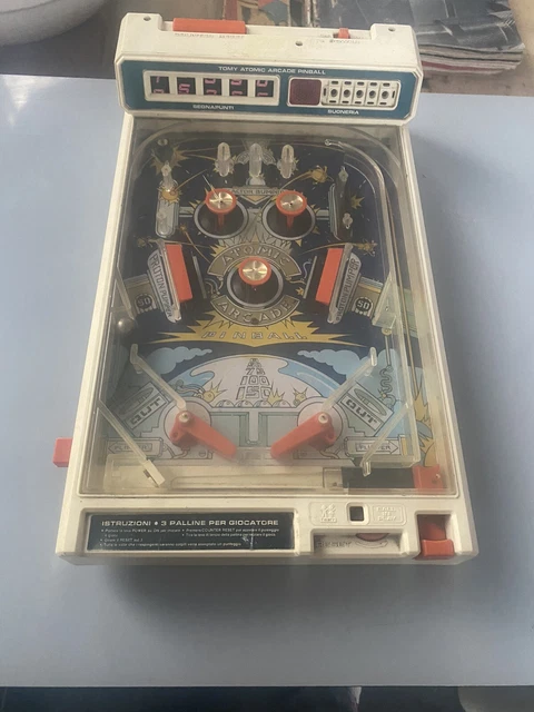 Flipper Atomic Arcade 1979 - Jeu De Société Vintage - Stratégie