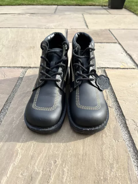 KICKERS BOOTS IN Black, size 9. £40.00 - PicClick UK