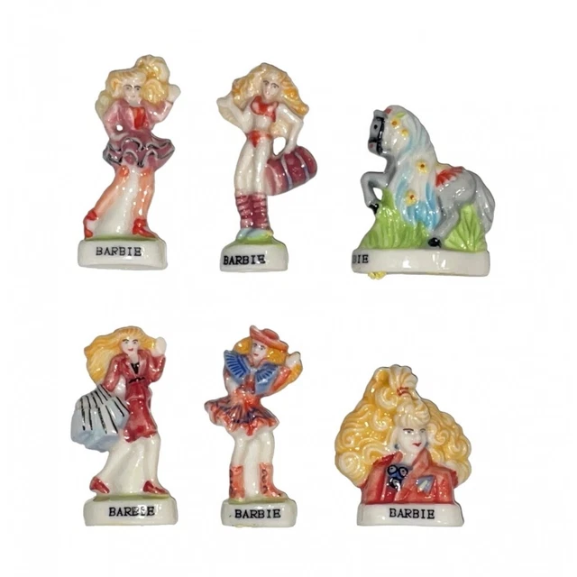Série complète de 6 fèves Barbie