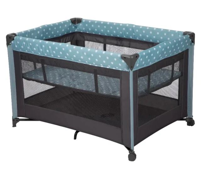 Babideal Dottie Playard with Bassinet-Grey Dot, Unisex Playpen