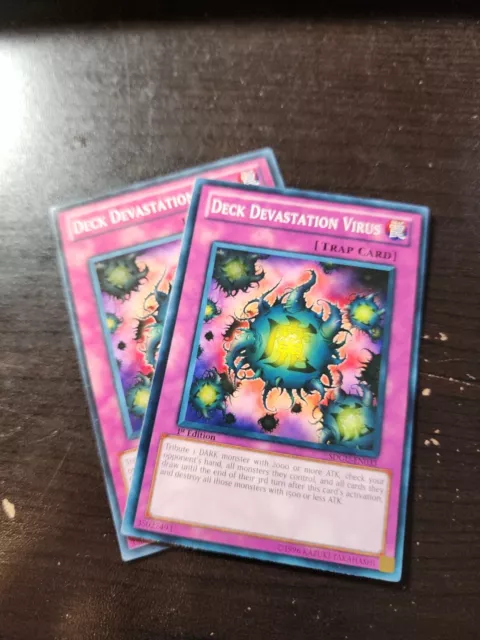 2X Deck Devastation Virus" SDGU-EN033 - NM - Unlimited /1st Edition- Common y16