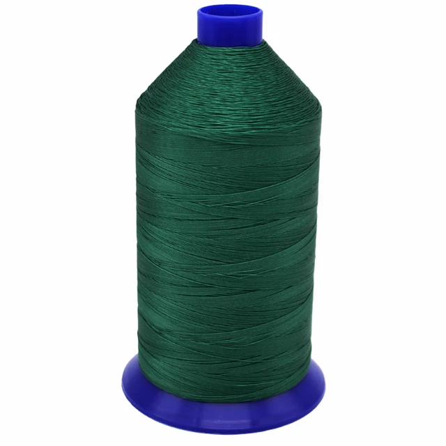 Hilo de tapicería de nailon unido verde talla 92, Tex 90, 16 oz. 4200 yardas