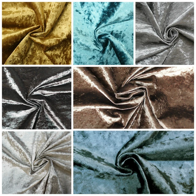 CRUSHED VELVET BLING Fabric Material Upholstery Sofa Furniture Cheapest