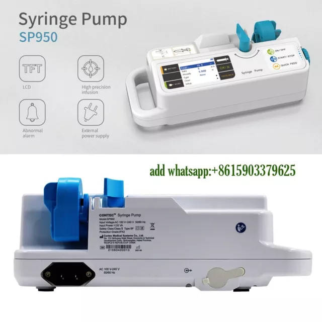 Pompe à seringue à perfusion ICU/CCU Medfusion Machine, alarme